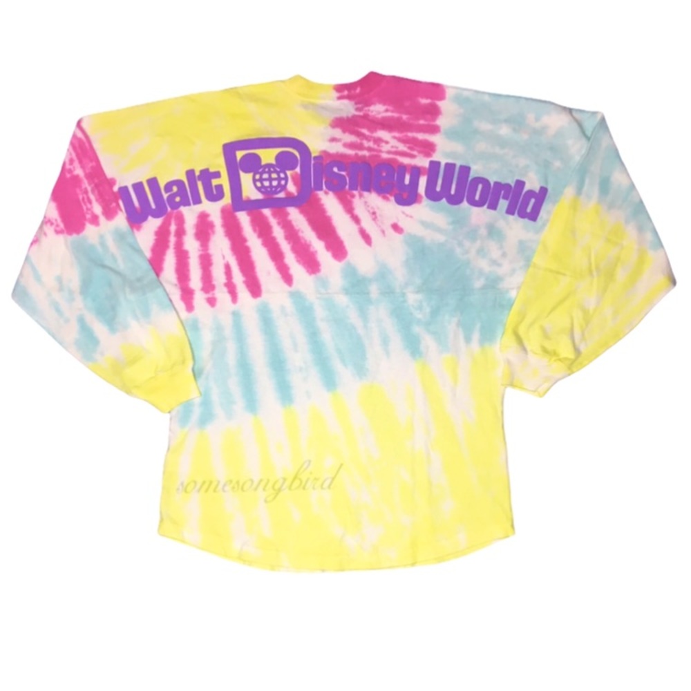 Walt Disney World Spiral Tie Dye Spirit Jersey NWT
